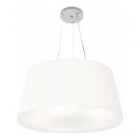 Lustre Pendente Cone Vivare Md-4063 Cúpula Em Tecido 30/60x50cm - Bivolt Branco 127/220v - 3