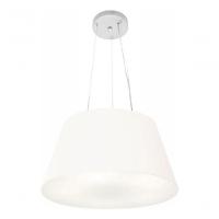 Lustre Pendente Cone Md-4001 Cúpula Em Tecido 21/40x30cm Branco - Bivolt - 3