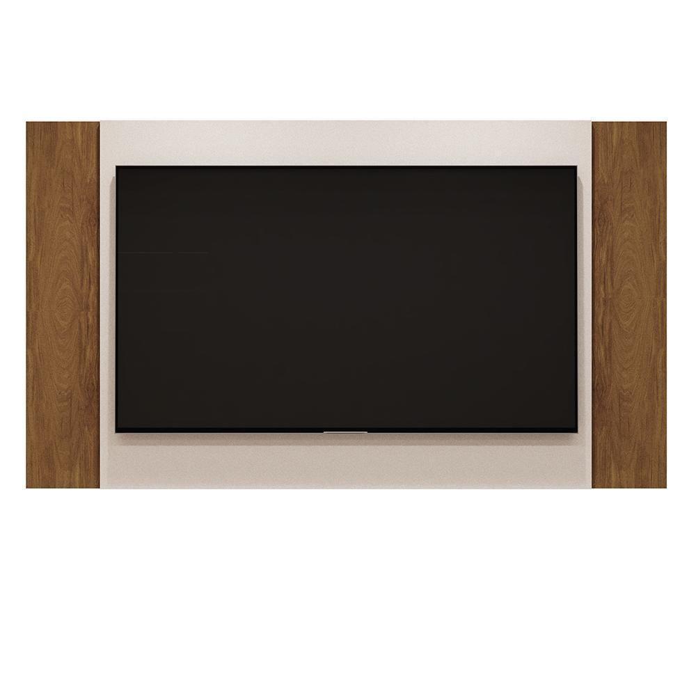 Painel Extensível Fresno Pérola Metalizado-amêndoa Para Tv Até 60? - Mobler Pérola Metalizado-amêndoa - 1