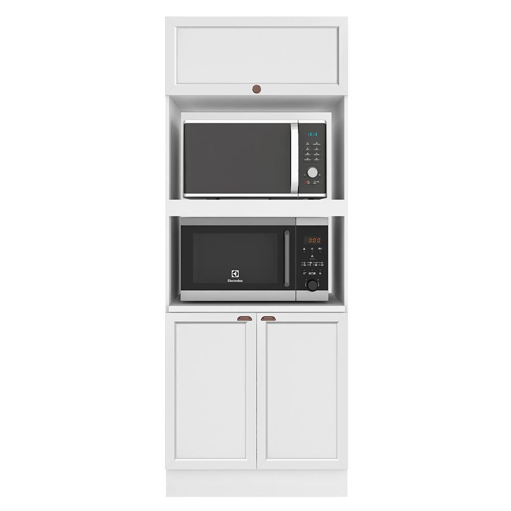 Torre Quente Unna 2 Fornos Branco - Poliman Móveis Branco - 1