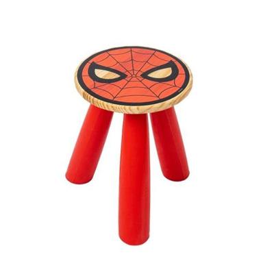 Banqueta Infantil Vermelha Homem-aranha - Decoração Marvel Para Quarto De Crianças