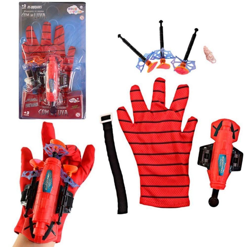 Luva Lança Dardo Teia Brinquedo Infantil Homem Aranha - 1