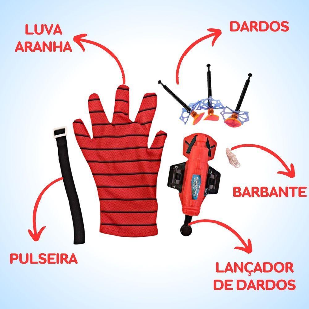 Luva Lança Dardo Teia Brinquedo Infantil Homem Aranha - 3