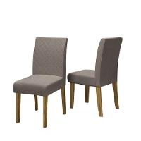 Conjunto Com 2 Cadeiras De Jantar Multimóveis Cr50039 Mascavo Mascavo - 1