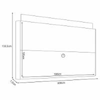 Painel Suspenso Nobre Off White-champanhe Para Tv Até 85 - Hb Móveis Off White-champanhe - 4
