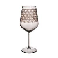 Taça Copa E Cia Geo 490ml Em Vidro Fumê - 1