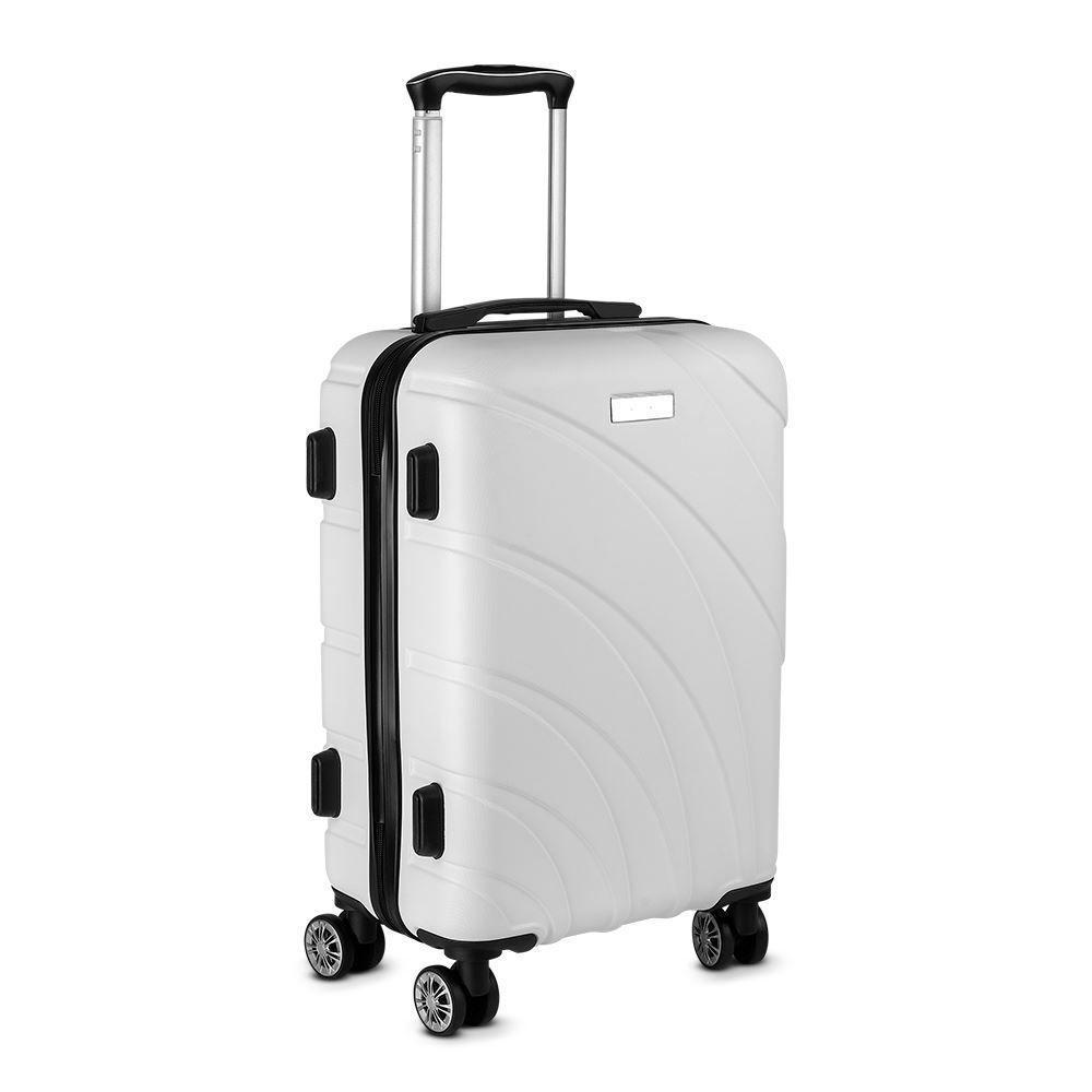 Mala Média Para 52l Easy Travel Rodas 360° Branca - 1