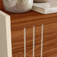 Rack Bancada New Austin 135,7cm Cinamomo Mel-pérola Metalizado Para Tv Até 50 - Mobler Cinamomo Mel-pérola Metalizado - 3