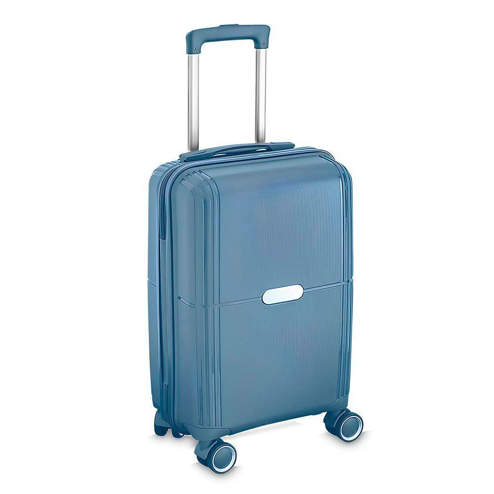 Mala Executiva Compacta Azul 34l Com Cadeado De Segurança Para Viagem - 1