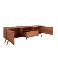 Rack Bancada Para Tv De Até 70 1 Porta 2 Gavetas Rivire 1.8 Jequitiba - 2