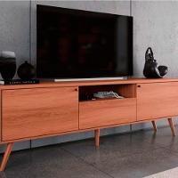 Rack Bancada Para Tv De Até 70 1 Porta 2 Gavetas Rivire 1.8 Jequitiba - 6