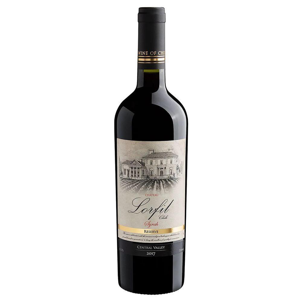 Vinho Tinto Chileno Cháteu Lorfil Syrah 2017 Garrafa De Vidro 750ml - 1