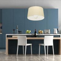 Lustre Pendente Cone Md-4241 Cúpula Em Tecido 30/45x40cm Algodão Crú - Bivolt - 6