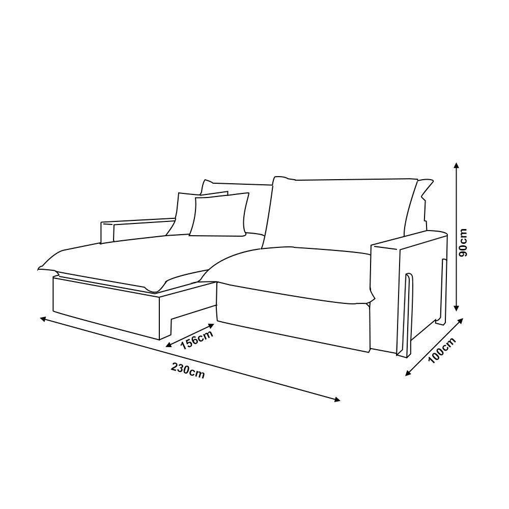 Sofá Retrátil Reclinável Zeus Com Molas Ensacadas No Assento Tecido Linho Cinza Claro 2,30m - 6