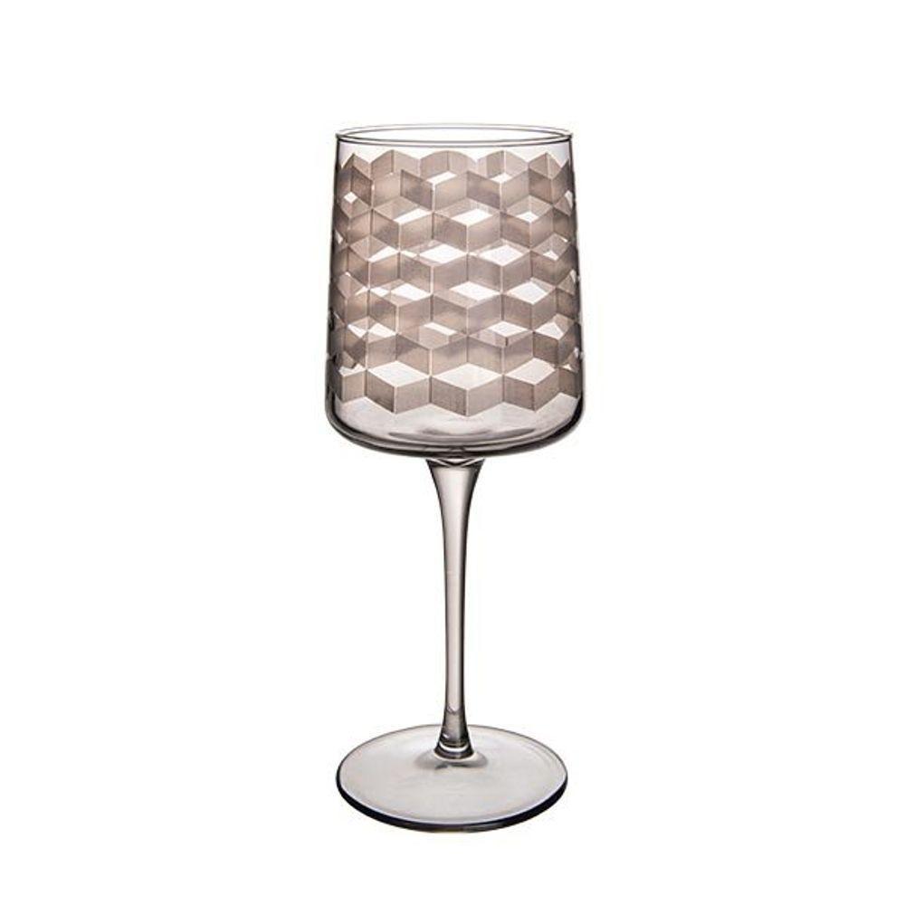 Taça Copa E Cia Geo 320ml Em Vidro Fumê - 1