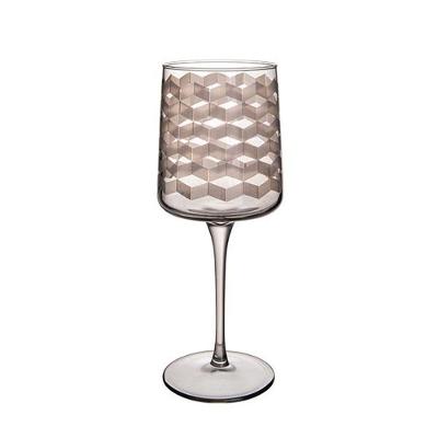 Taça Copa E Cia Geo 320ml Em Vidro Fumê