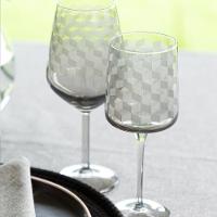 Taça Copa E Cia Geo 320ml Em Vidro Fumê - 3