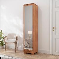 Sapateira Armario Organizador Lia Com Espelho E Prateleira Cinamomo - 2