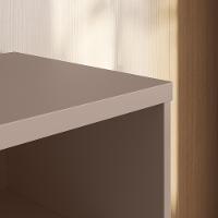 Rack Bancada New Aurora 188cm Grigio Fosco-cinamomo Mel Para Tv Até 75 - Mobler Grigio Fosco-cinamomo Mel - 5