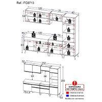 Cozinha Completa Veneza Gw Fg3713 Com Armário E Balcão Branca - 2