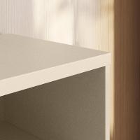 Rack Bancada New Aurora 188cm Pérola Metalizado-cinamomo Mel Para Tv Até 75 - Mobler Pérola Metalizado-cinamomo Mel - 7