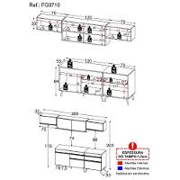 Cozinha Completa Veneza Gw Fg3710 Com Armário E Balcão Branca - 9