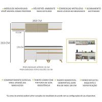 Cozinha Completa Veneza Gw Fg3710 Com Armário E Balcão Branca - 10