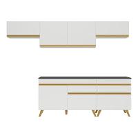 Cozinha Completa Veneza Gw Fg3708 Com Armário E Balcão Branca - 5