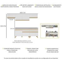 Cozinha Completa Veneza Gw Fg3708 Com Armário E Balcão Branca - 8