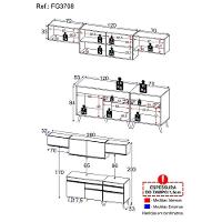 Cozinha Completa Veneza Gw Fg3708 Com Armário E Balcão Branca - 9
