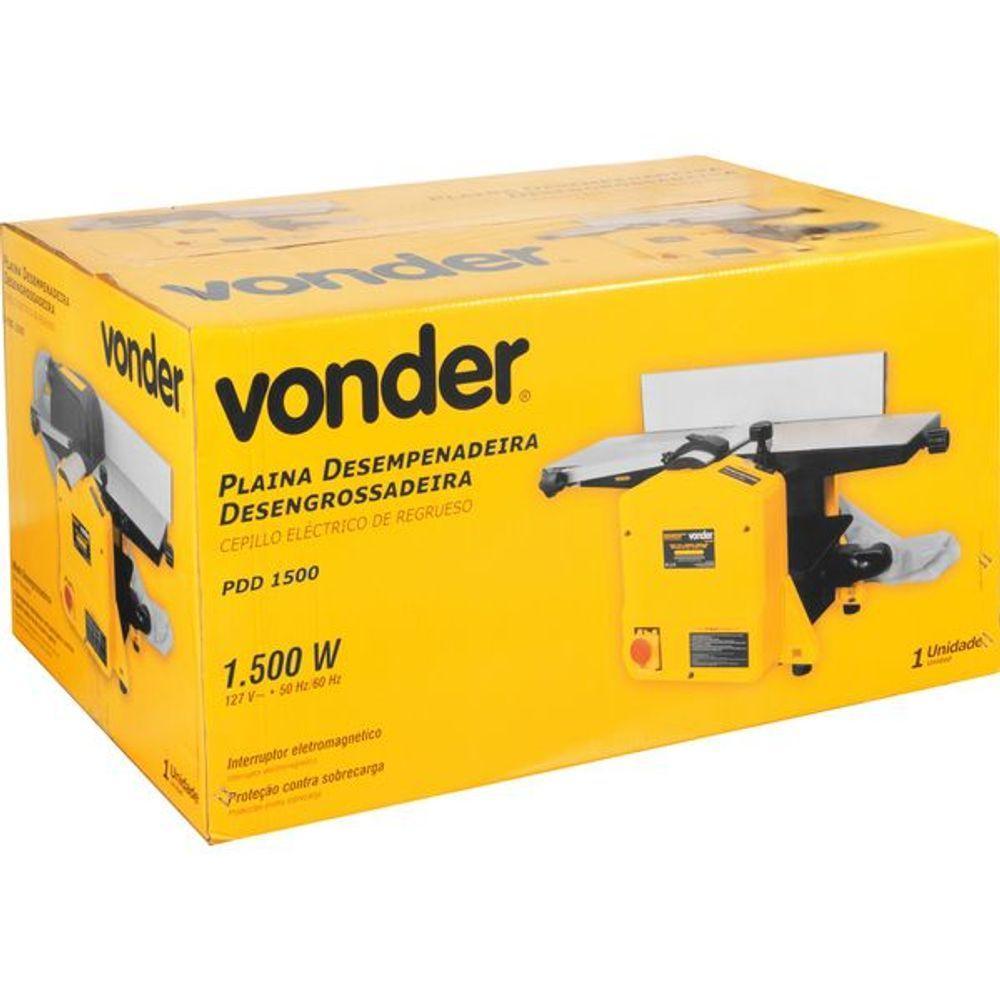 Plaina Desempenadeira Desengrossadeira Pdd1500 Vonder 110V - 2