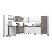 Cozinha Completa Xangai Pop Fg3285 Com Armário E Balcão Branca/lacca Fumê - 2