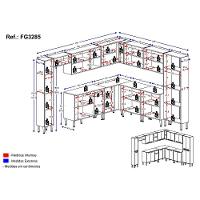 Cozinha Completa Xangai Pop Fg3285 Com Armário E Balcão Branca/lacca Fumê - 5