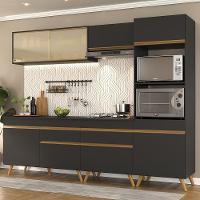 Cozinha Completa Veneza Gb Fg3715 Com Armário E Balcão Preta - 10