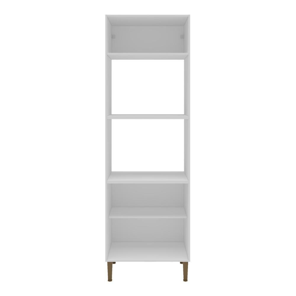 Paneleiro De Cozinha Americana Para Forno E Micro-ondas 70cm 3 Portas Multimóveis Cr20490 Branco-Azul - 4