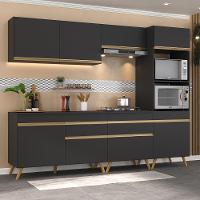 Cozinha Completa Veneza Gb Fg3713 Com Armário E Balcão Preta - 2