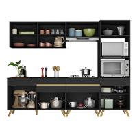 Cozinha Completa Veneza Gb Fg3713 Com Armário E Balcão Preta - 6