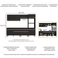 Cozinha Completa Veneza Gb Fg3713 Com Armário E Balcão Preta - 7