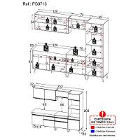 Cozinha Completa Veneza Gb Fg3713 Com Armário E Balcão Preta - 8