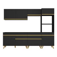 Cozinha Completa Veneza Gb Fg3713 Com Armário E Balcão Preta - 9