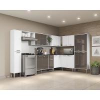 Cozinha Completa Xangai Rock Fg3286 Com Armário E Balcão Branca/lacca Fumê - 2