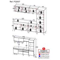 Cozinha Completa Veneza Up Fg2037 Com Leds Armário E Balcão Branca