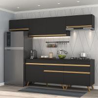 Cozinha Completa Veneza Gb Fg3708 Com Armário E Balcão Preta - 3