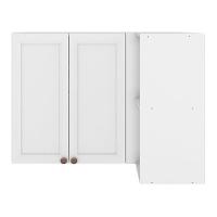 Armário Aéreo Canto Reto Unna 2 Portas Com Nichos Branco - Poliman Móveis Branco - 1