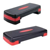 Step Aeróbico Com Altura Regulável – Plataforma De Exercícios Funcional - Preto E Vermelho - 2