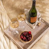 Taça Copa E Cia Duo Filetada Ouro 430ml Em Vidro âmbar - 4