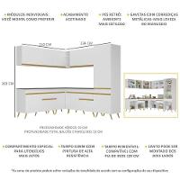 Cozinha Completa De Canto Veneza Gw Mp2066 Com Armário E Balcão Branca - 3