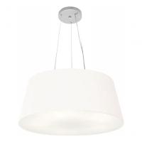 Lustre Pendente Cone Vivare Md-4062 Cúpula Em Tecido 25/60x50cm - Bivolt Branco 127/220v - 3