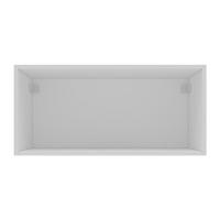 Armário De Cozinha Americana Aéreo 70cm Com 1 Porta Basculante Multimóveis Cr20487 Branco-Azul - 4