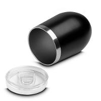 Copo Térmico Em Inox Parede Dupla 350ml Preto Tampa Hermética - 3